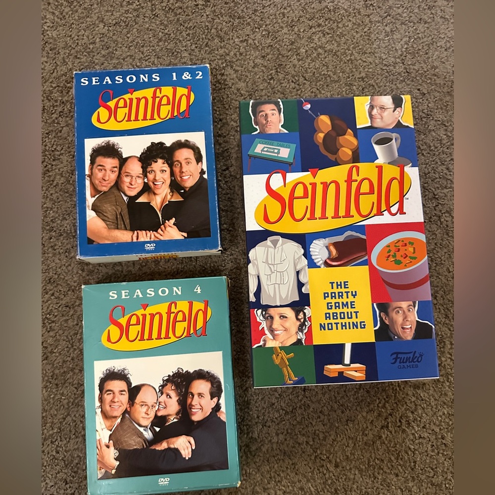 NEW Seinfeld game with 2 dvd sets